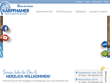 Tablet Screenshot of karpfhamerfest.de
